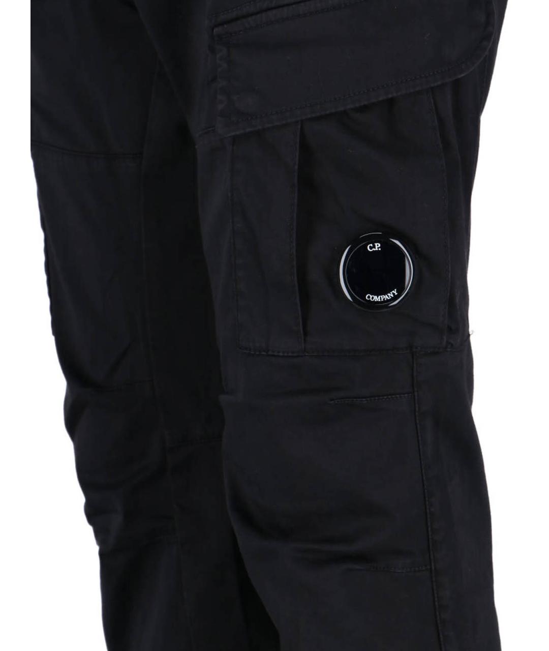CP COMPANY Черные хлопковые повседневные брюки, фото 4