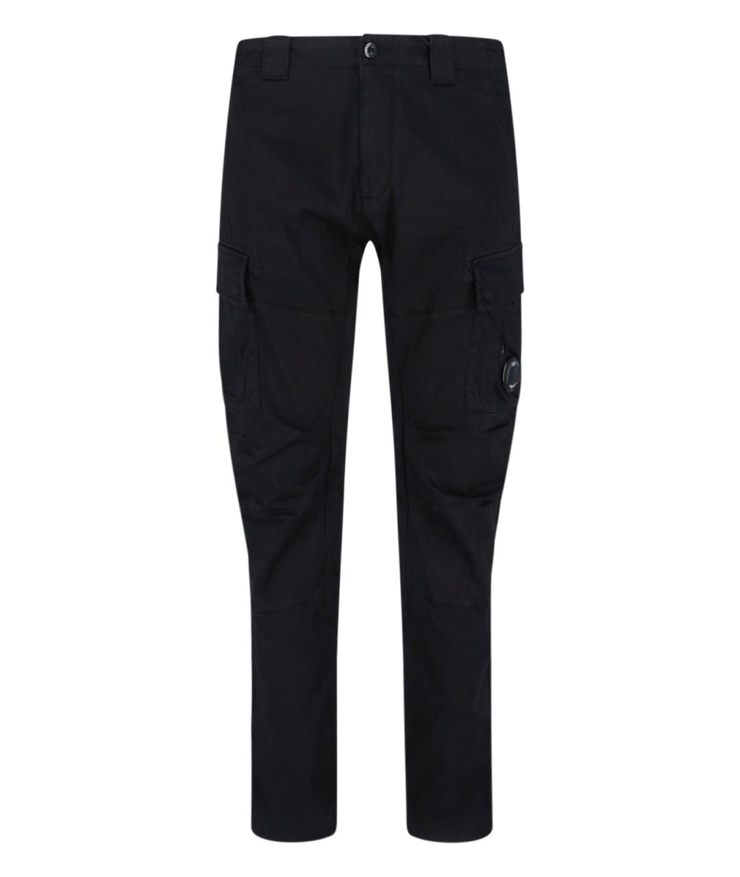 CP COMPANY Черные хлопковые повседневные брюки, фото 1