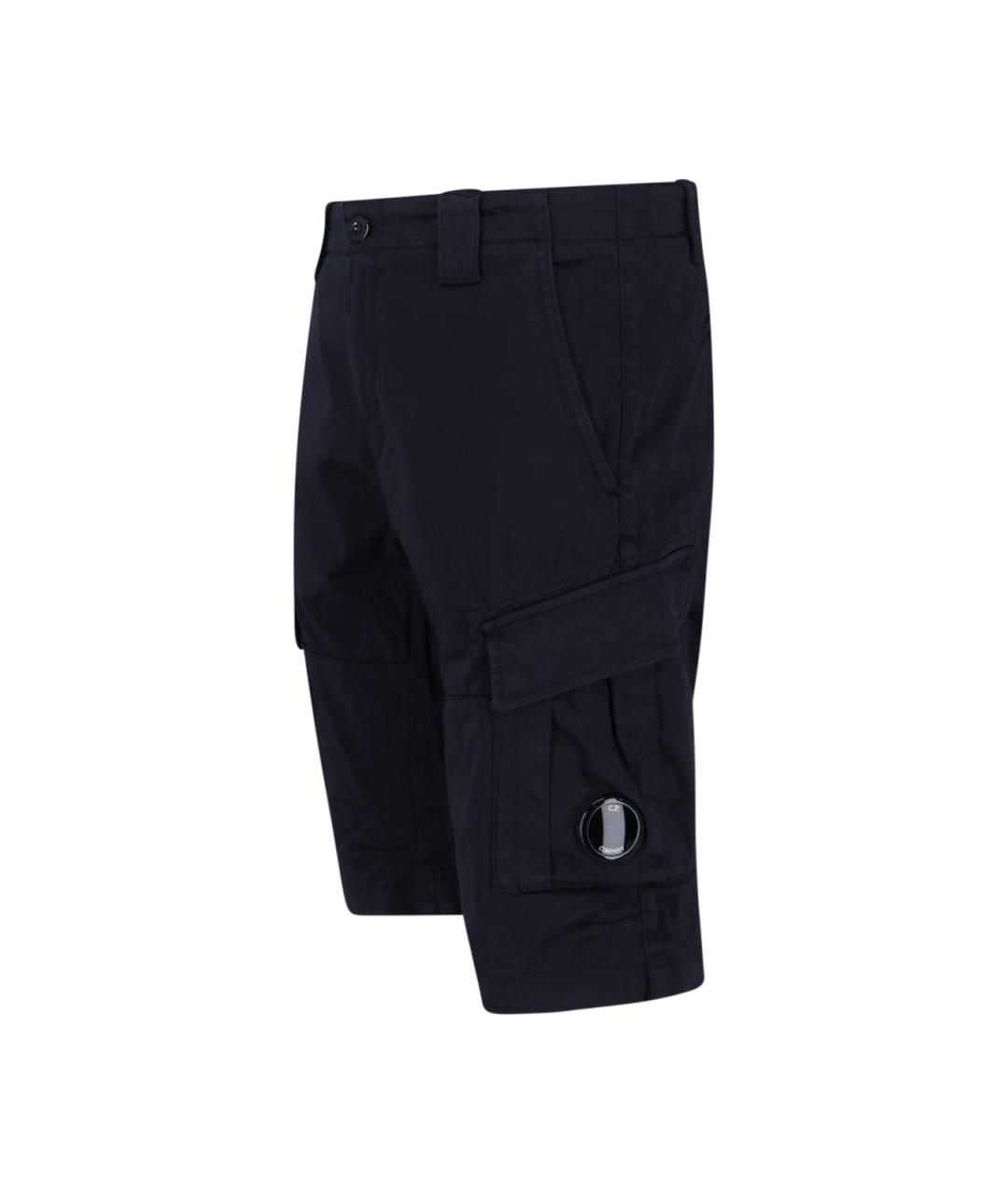 CP COMPANY Темно-синие хлопковые шорты, фото 3