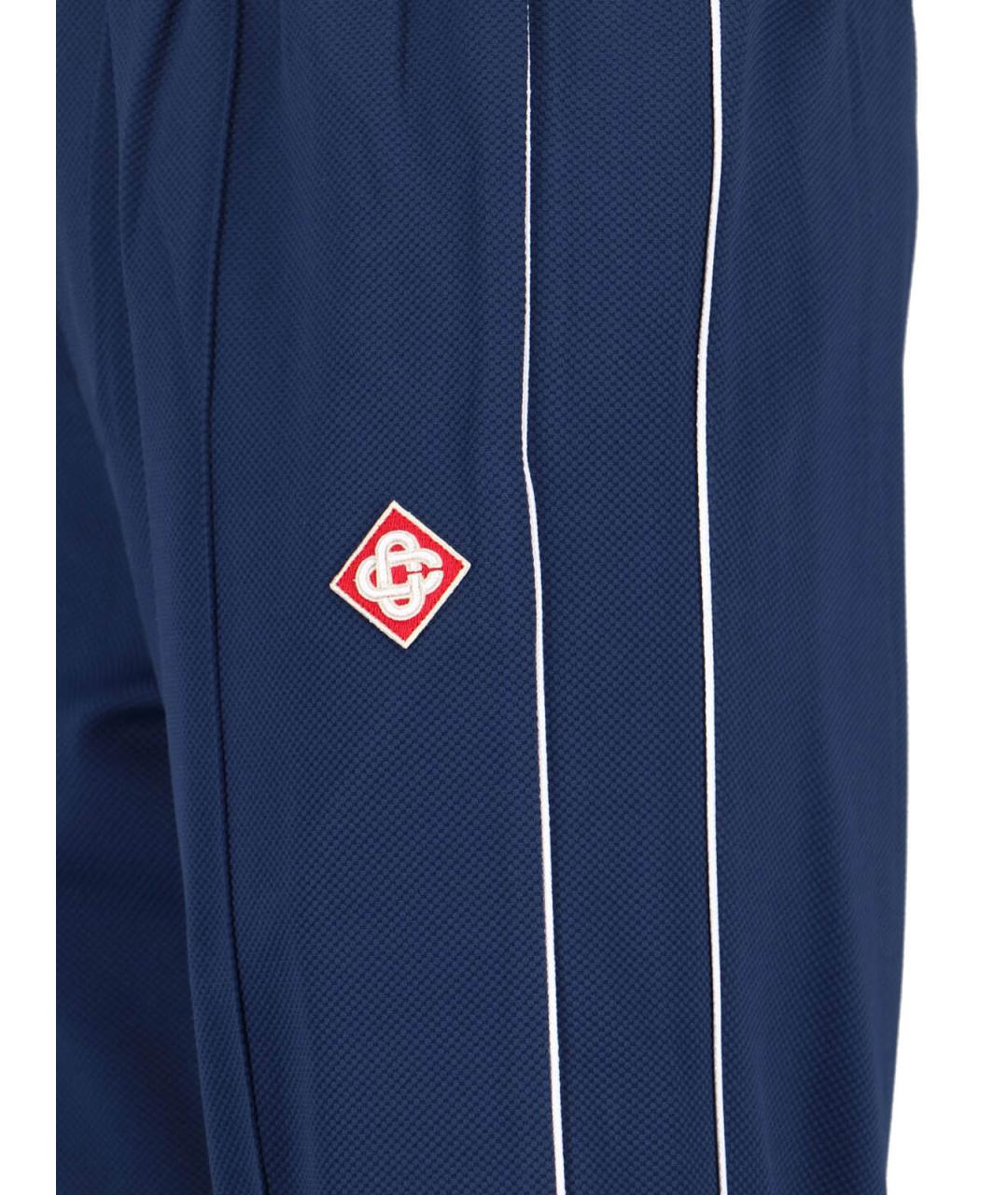 CASABLANCA Синие полиамидовые повседневные брюки, фото 4