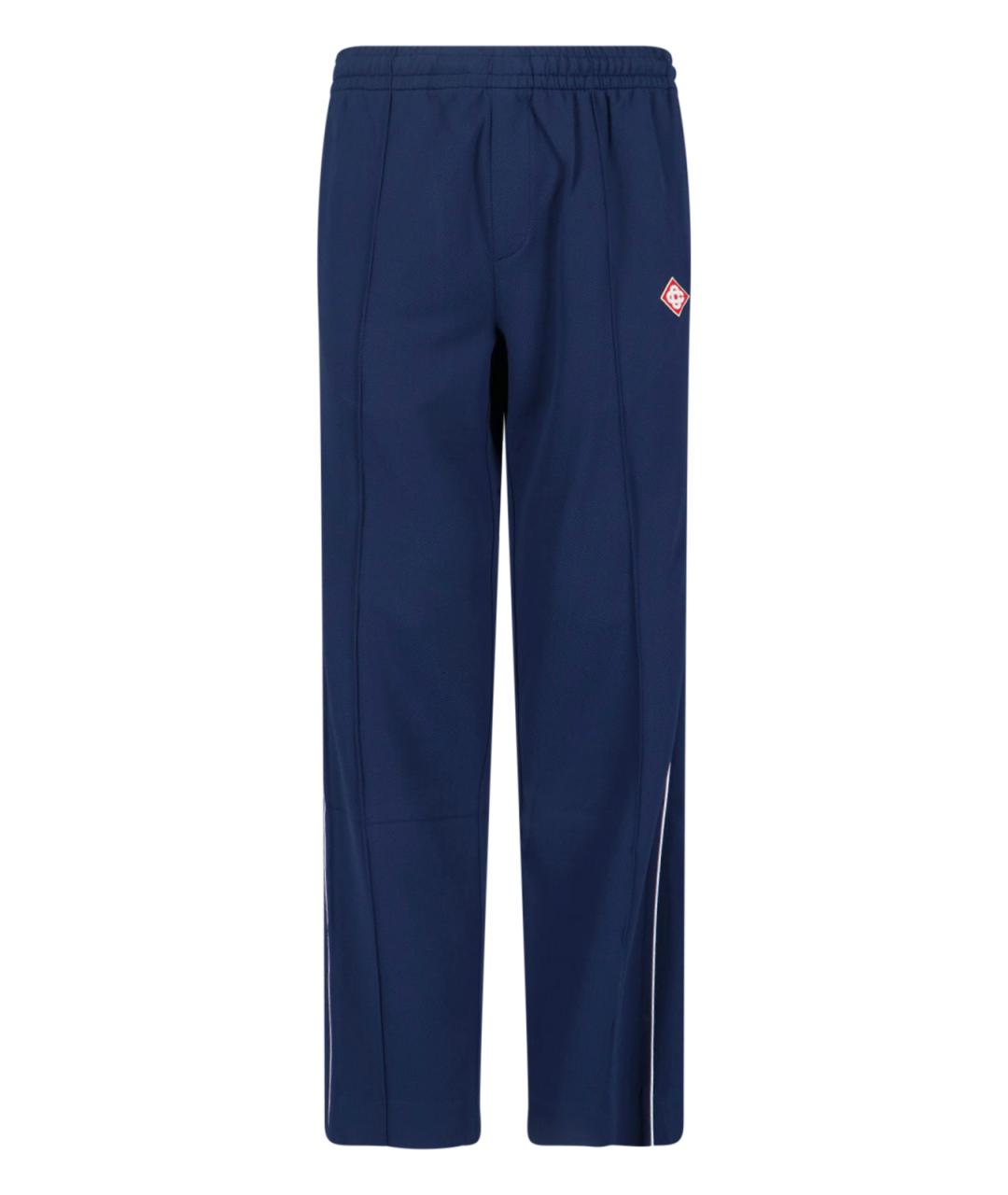 CASABLANCA Синие полиамидовые повседневные брюки, фото 1