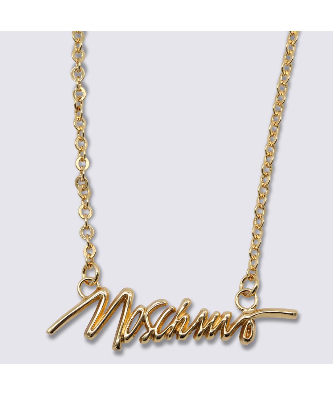 MOSCHINO Золотая металлическая подвеска, фото 2