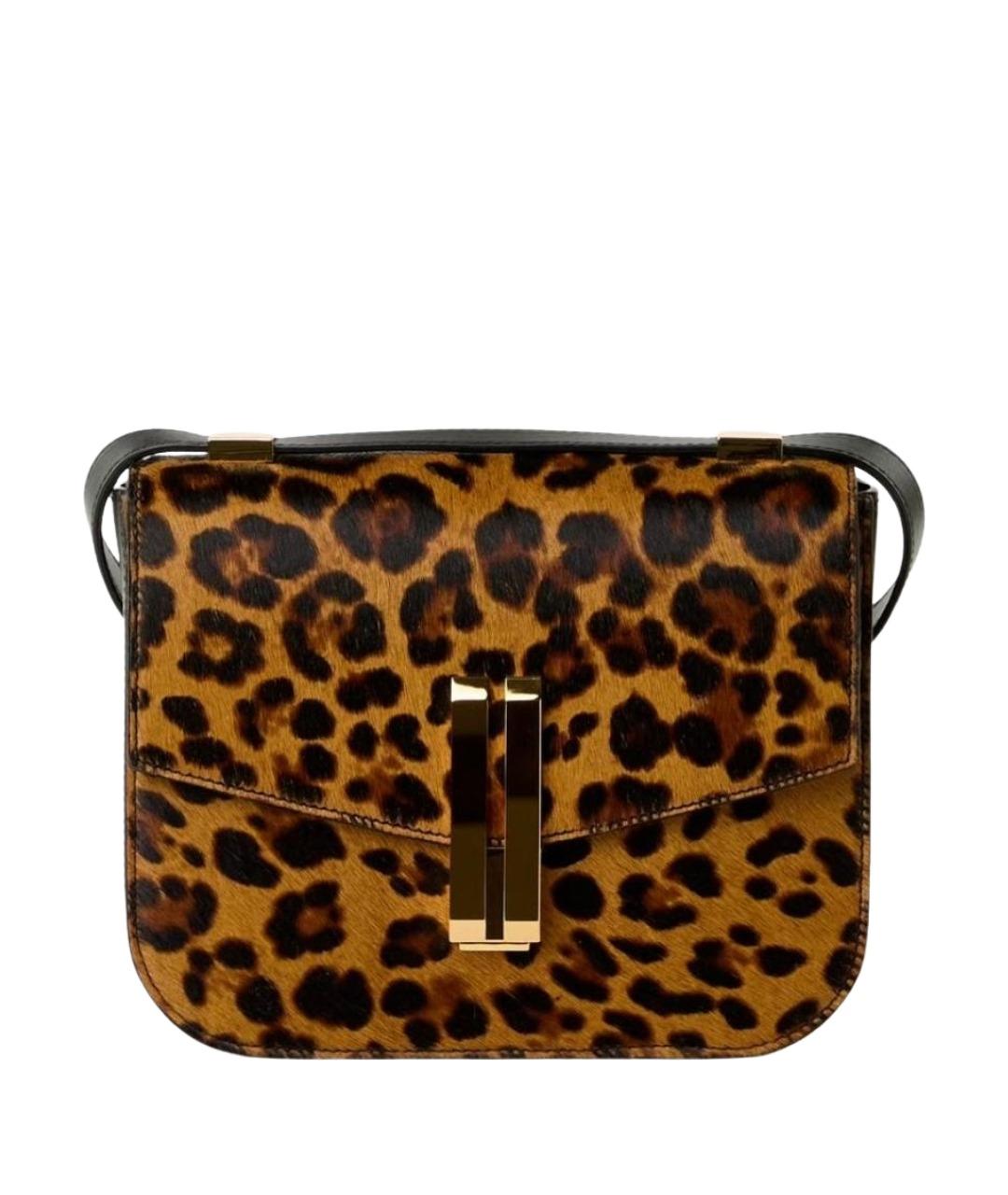 DEMELLIER Коричневая кожаная сумка через плечо, фото 1