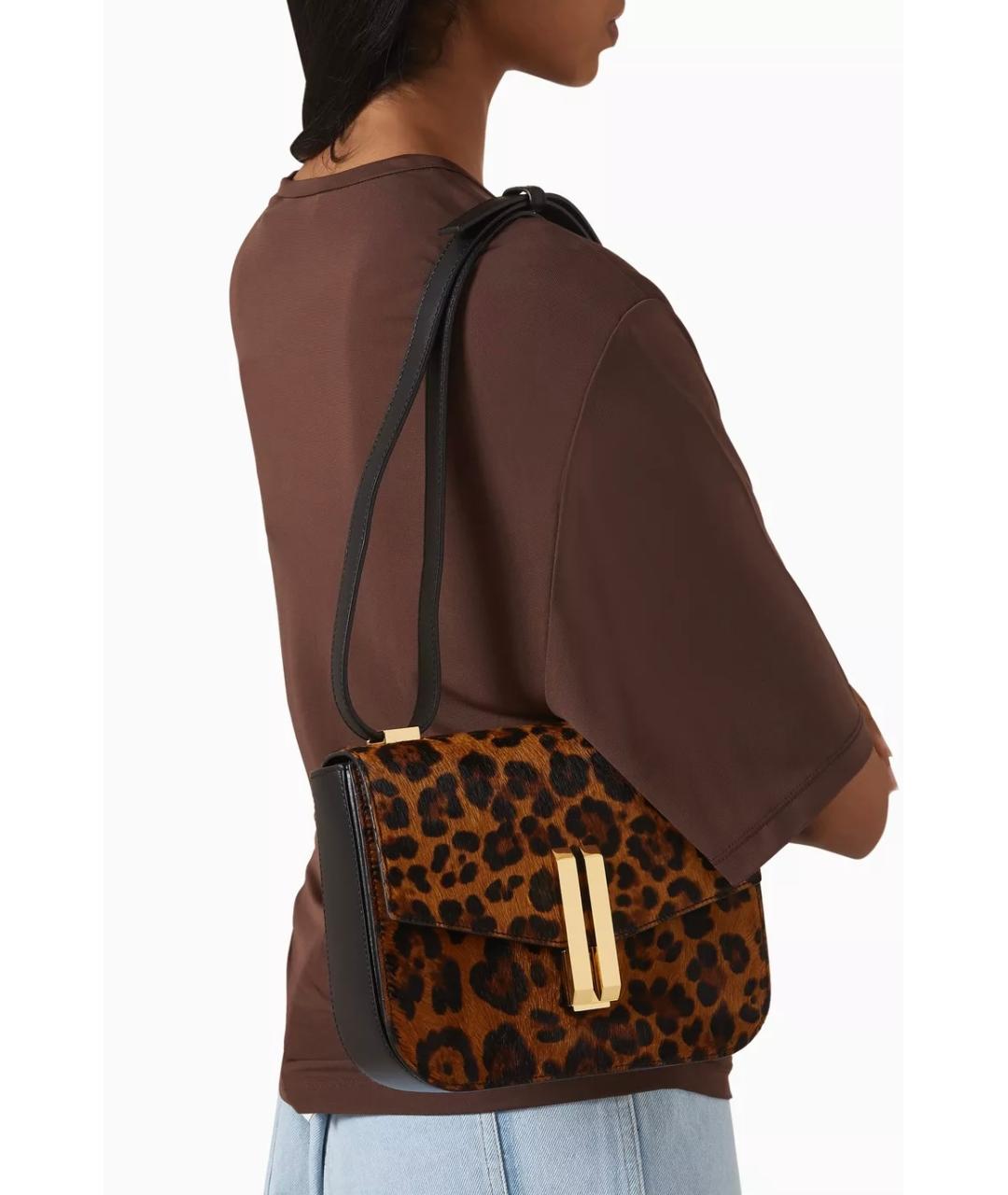 DEMELLIER Коричневая кожаная сумка через плечо, фото 4