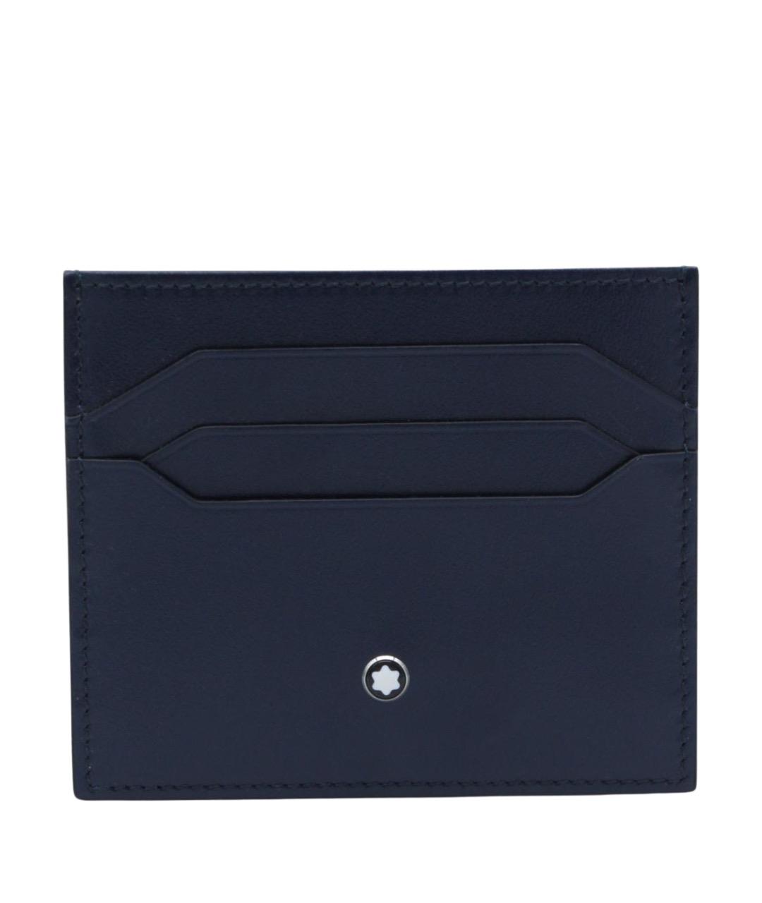 MONTBLANC Синий кожаный кардхолдер, фото 1