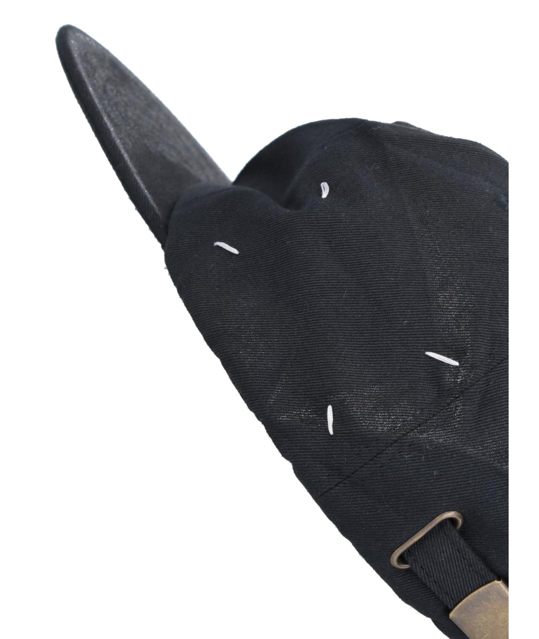 MAISON MARGIELA Черная хлопковая кепка/бейсболка, фото 3