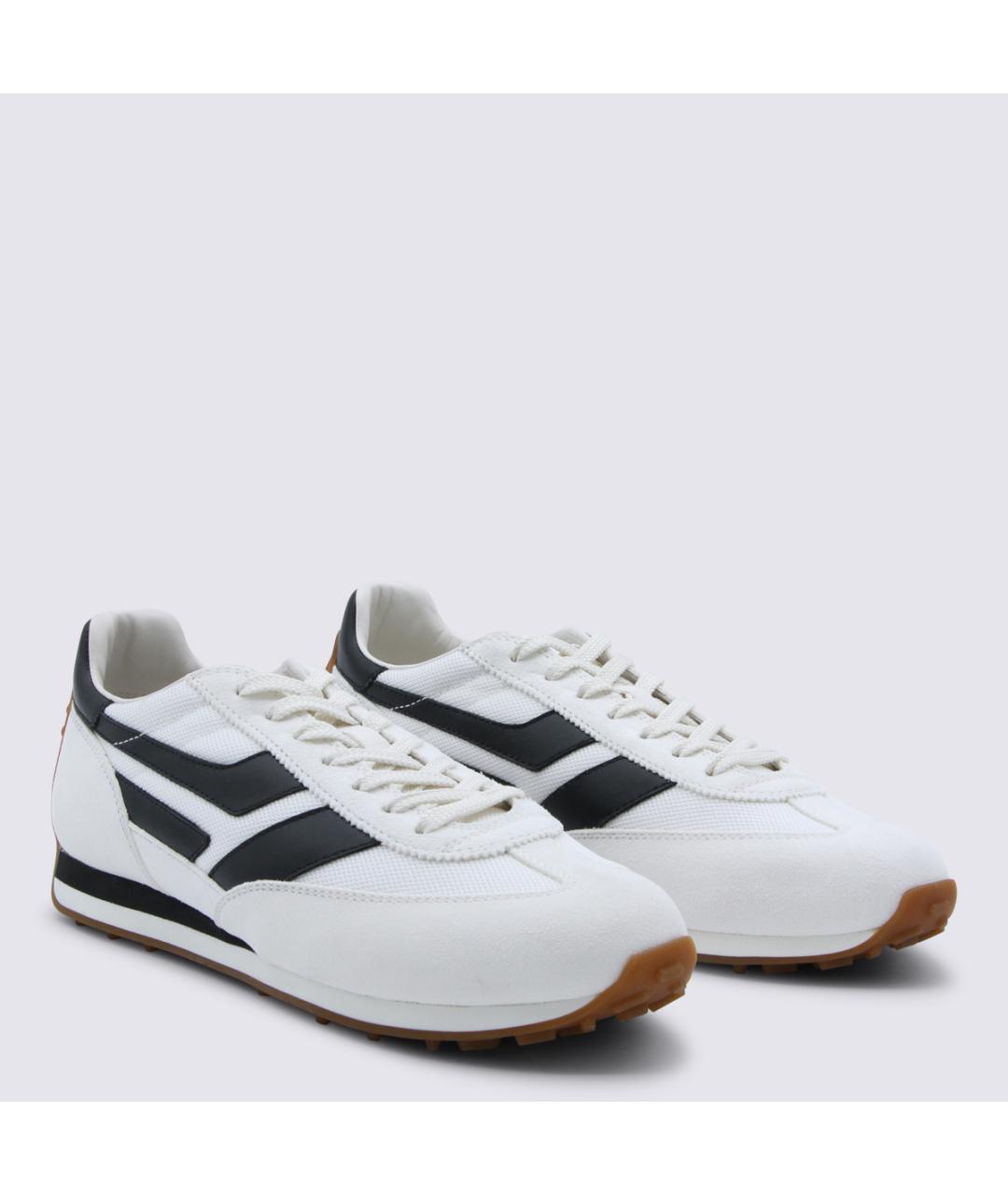 TOM FORD Белые кожаные низкие кроссовки / кеды, фото 2