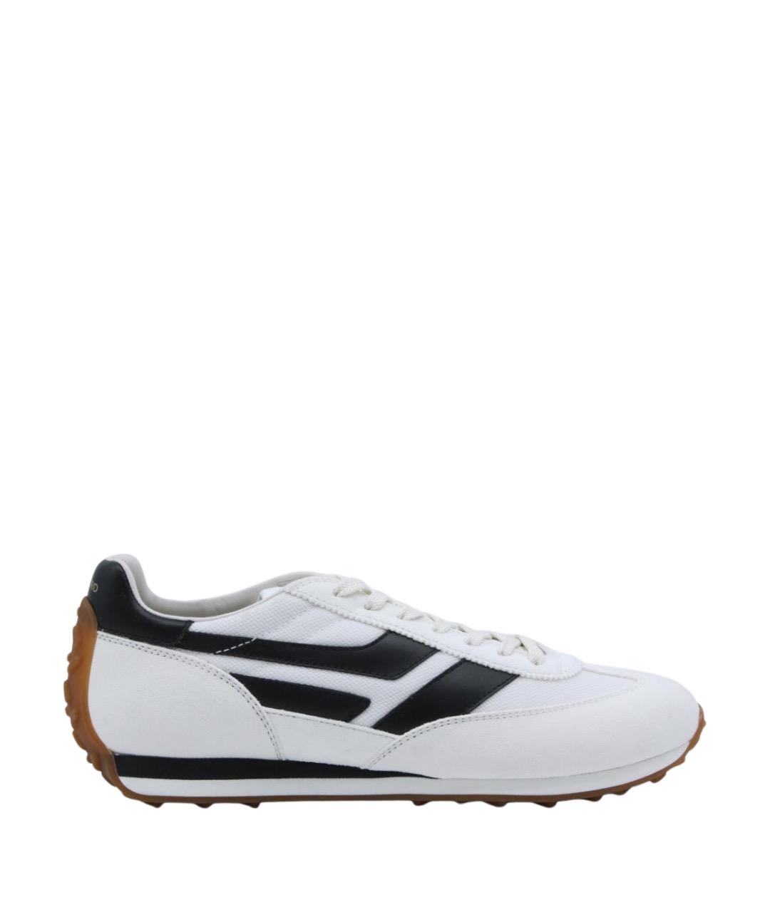 TOM FORD Белые кожаные низкие кроссовки / кеды, фото 1