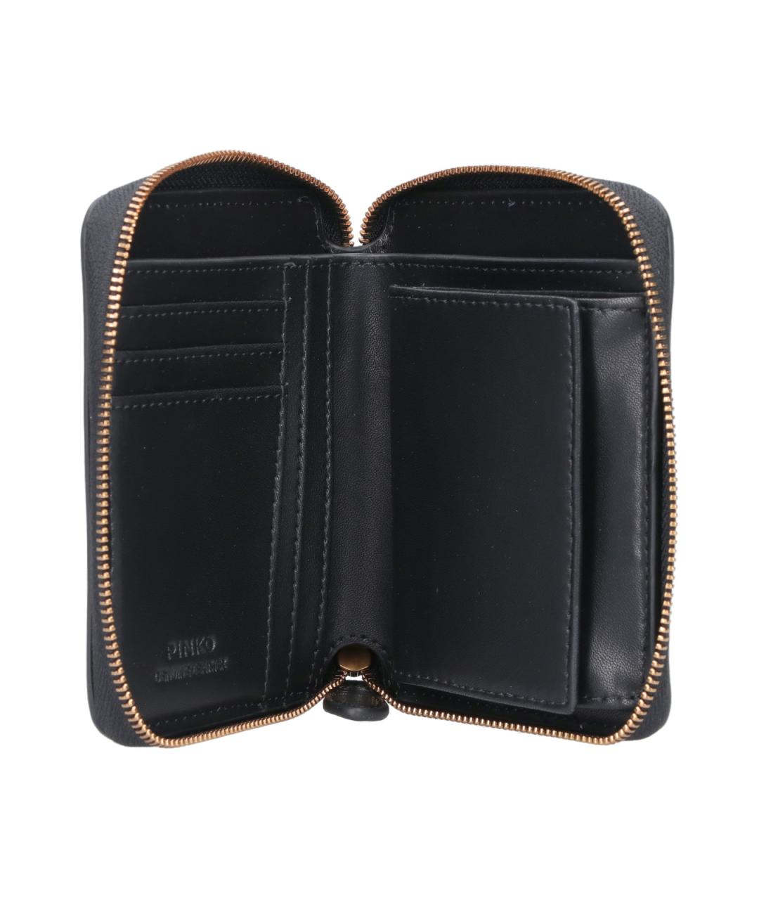 PINKO Черный кожаный кошелек, фото 2