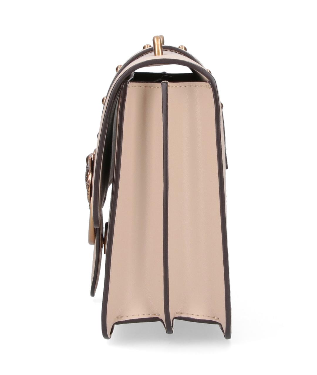 PINKO Бежевая кожаная сумка через плечо, фото 5