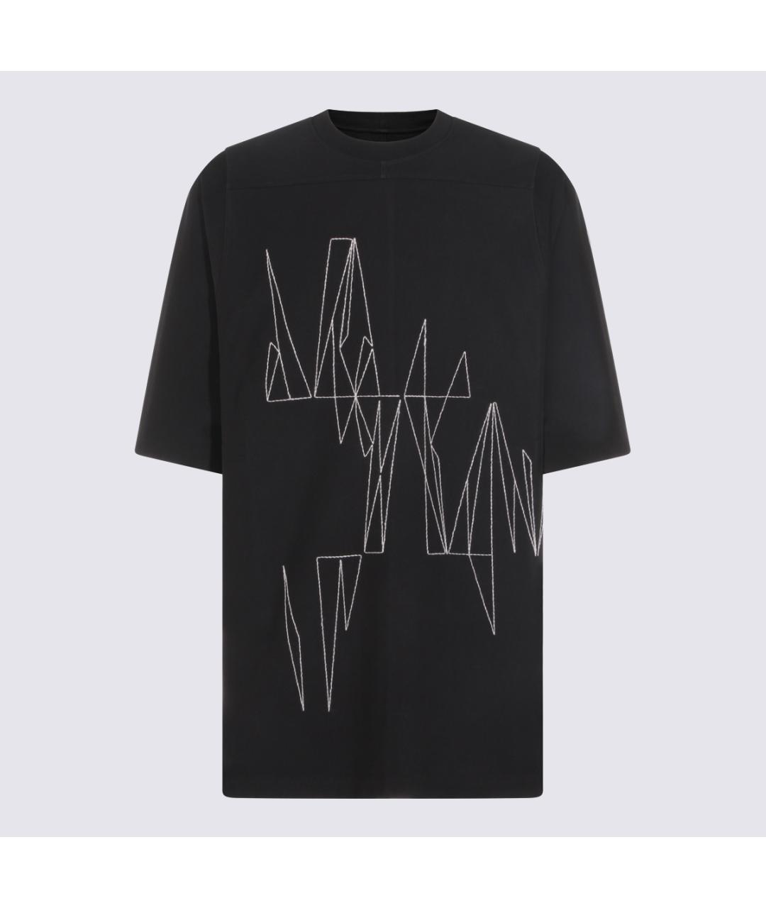 MONCLER Черная хлопковая футболка, фото 5