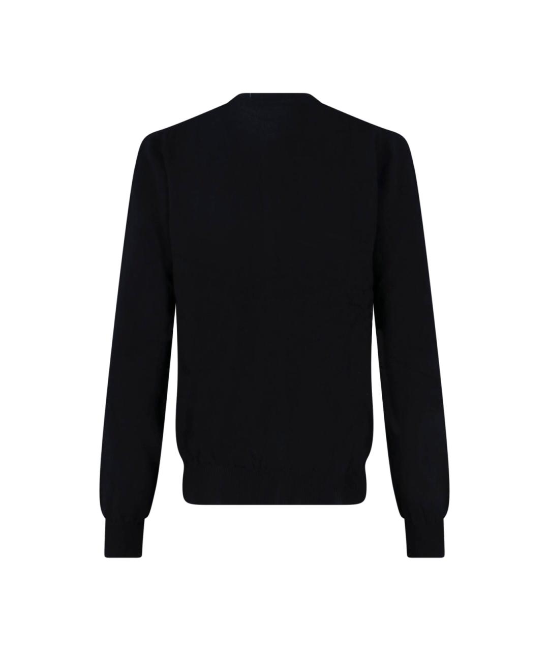 COMME DES GARÇONS PLAY Черный шерстяной кардиган, фото 2