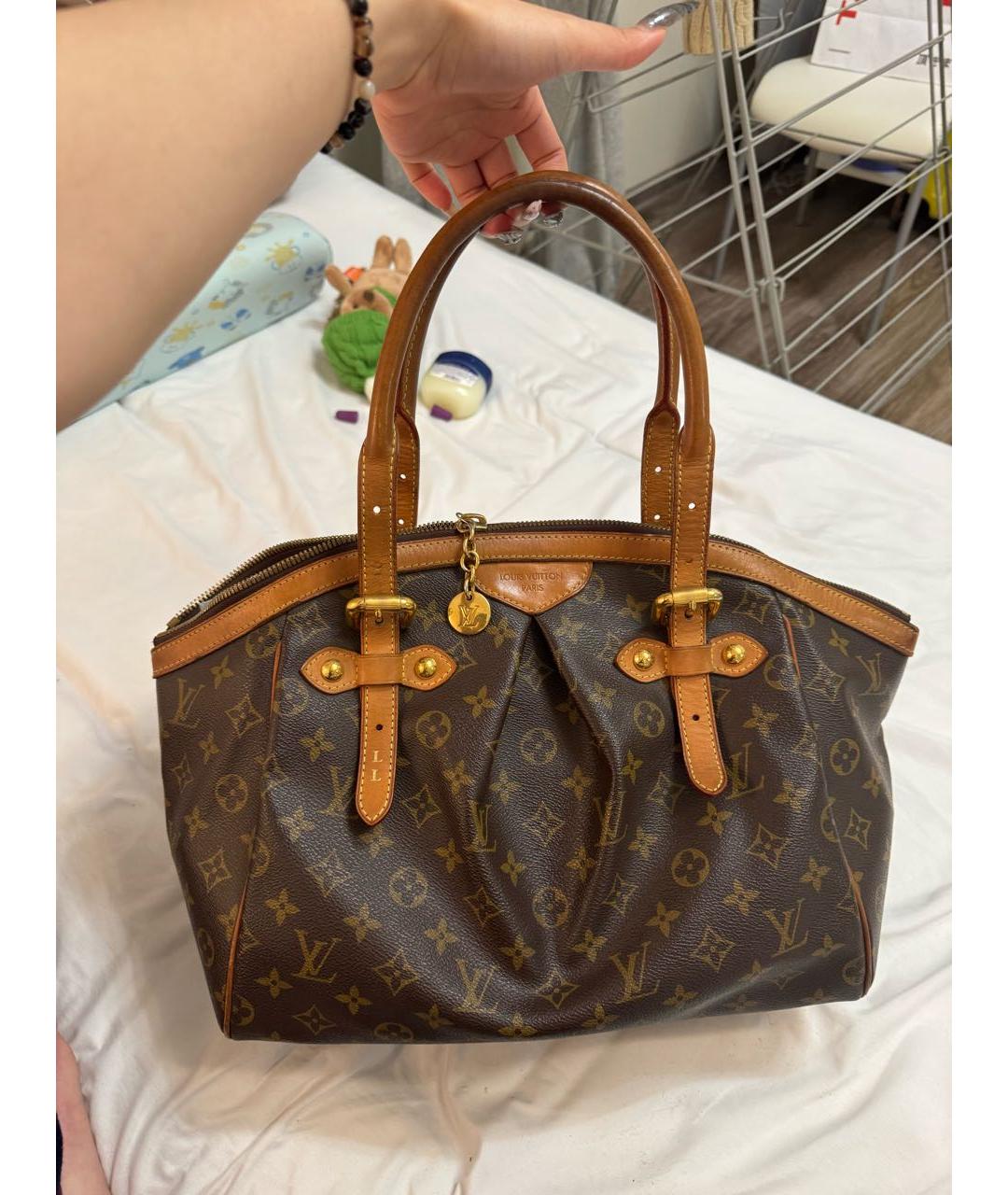 LOUIS VUITTON Коричневая сумка тоут, фото 7