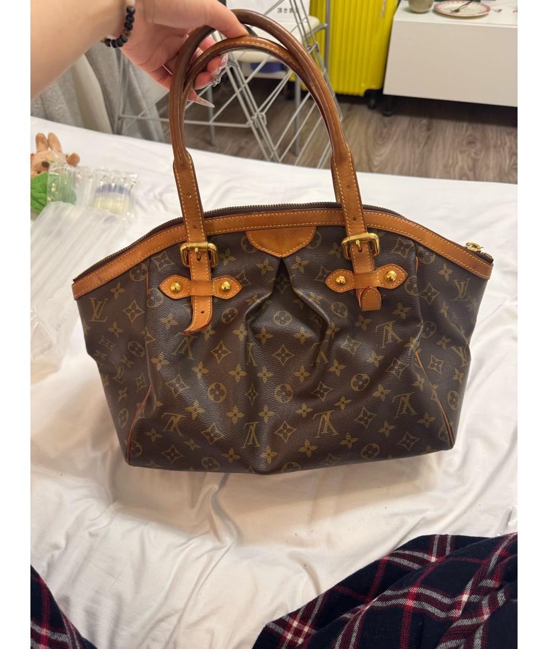 LOUIS VUITTON Коричневая сумка тоут, фото 3