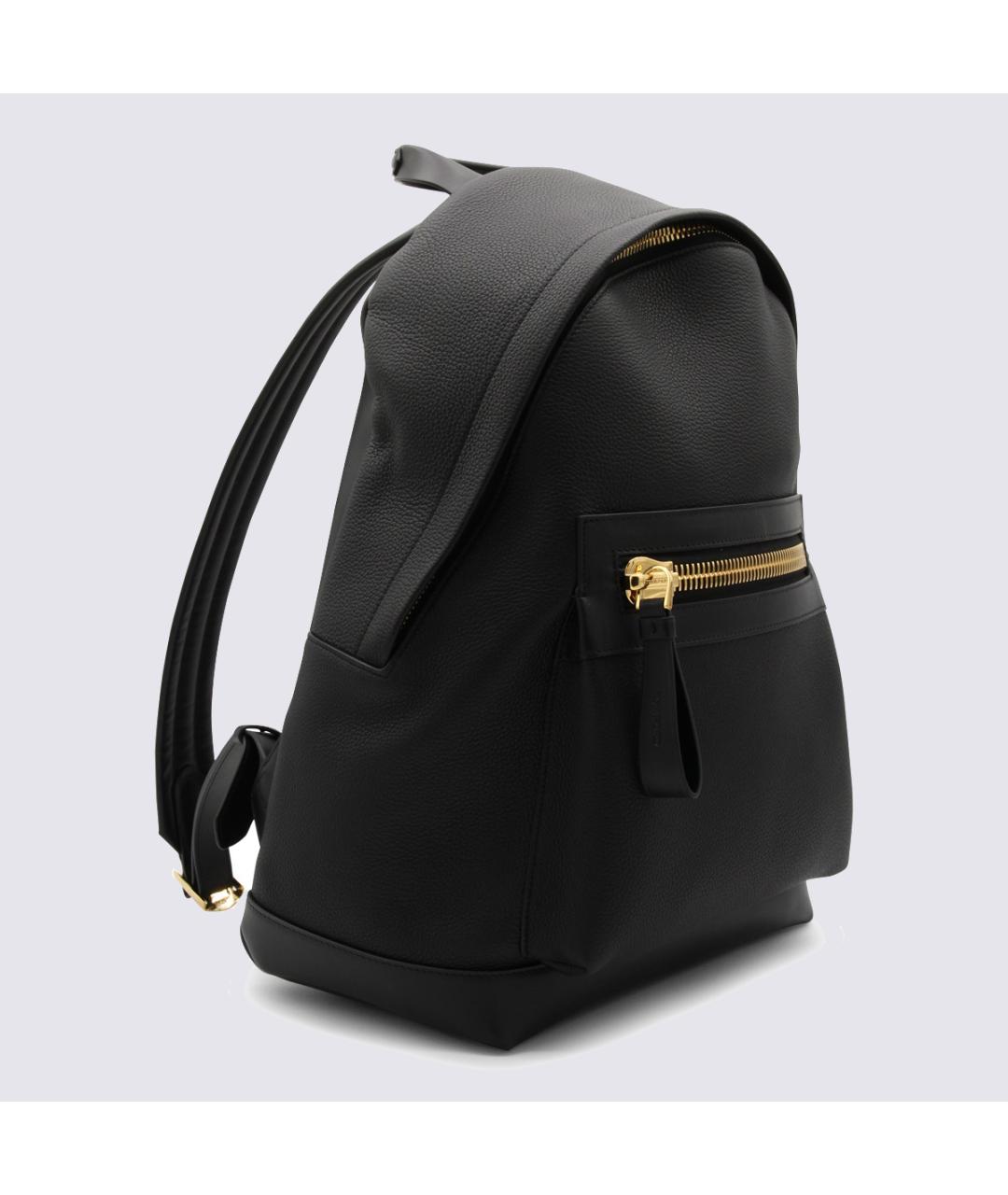TOM FORD Черный кожаный рюкзак, фото 3