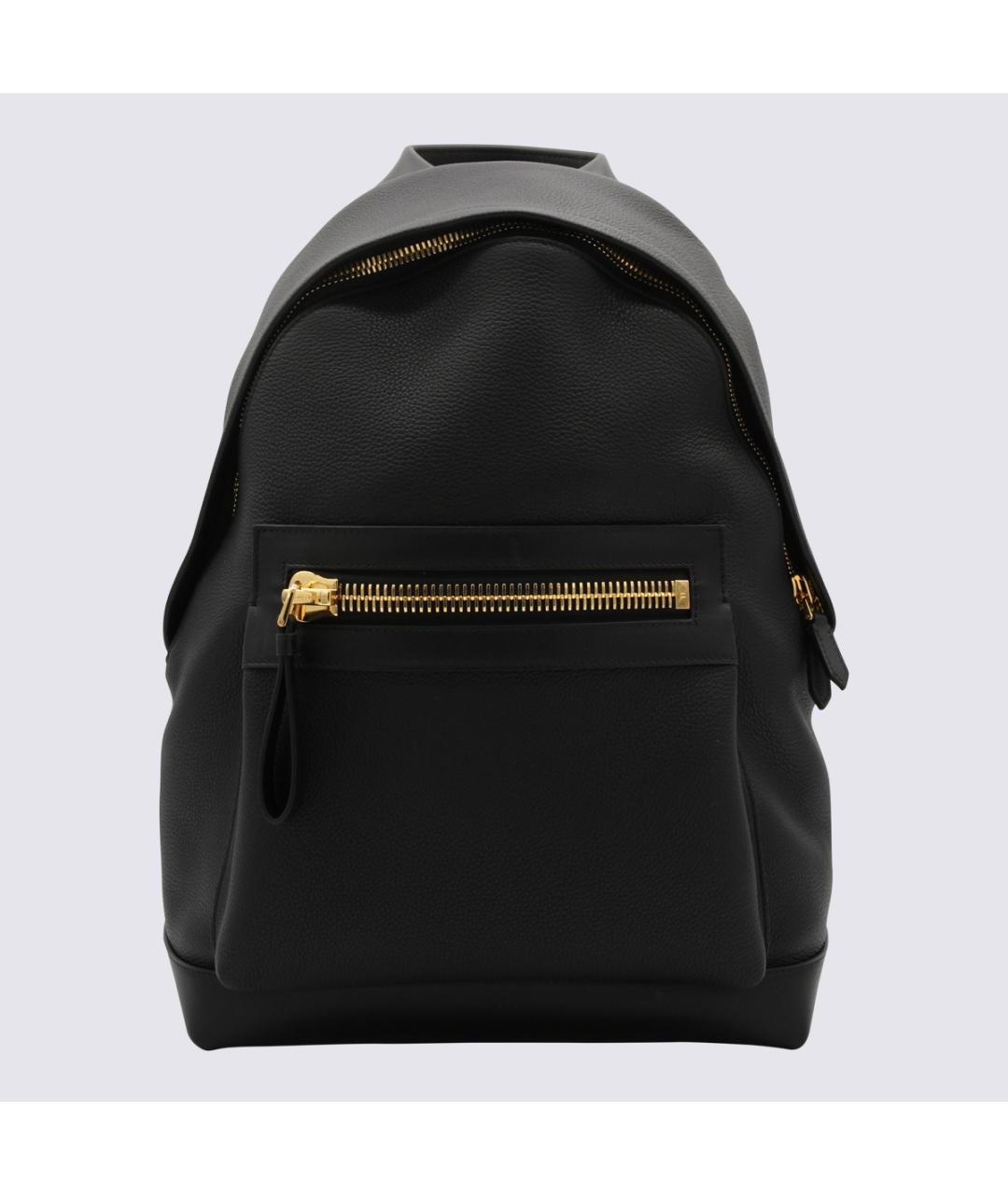 TOM FORD Черный кожаный рюкзак, фото 5