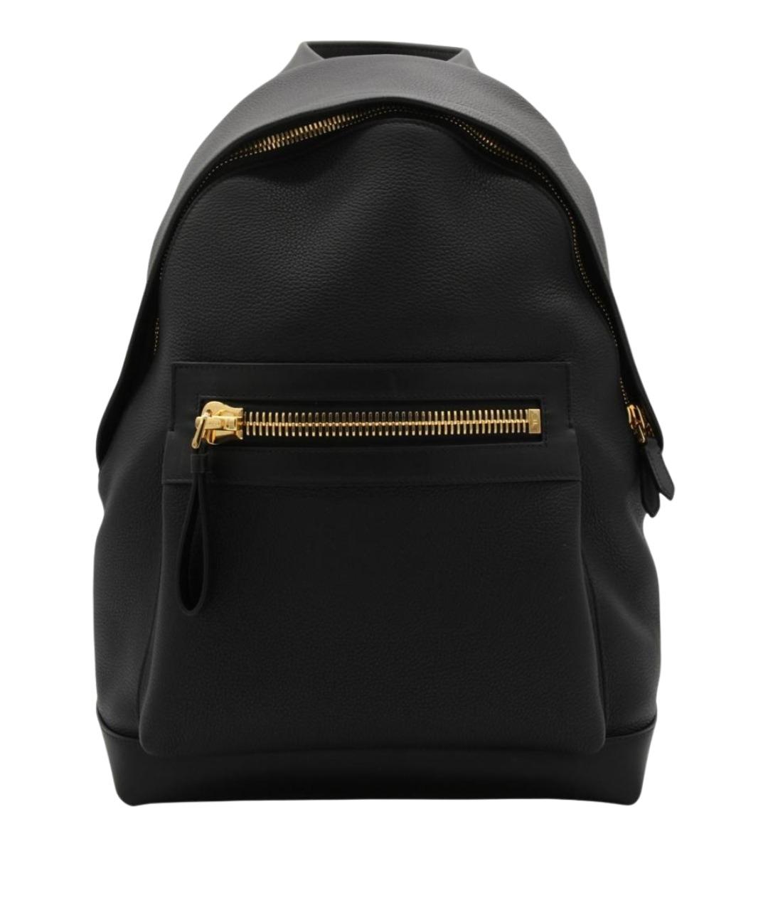 TOM FORD Черный кожаный рюкзак, фото 1