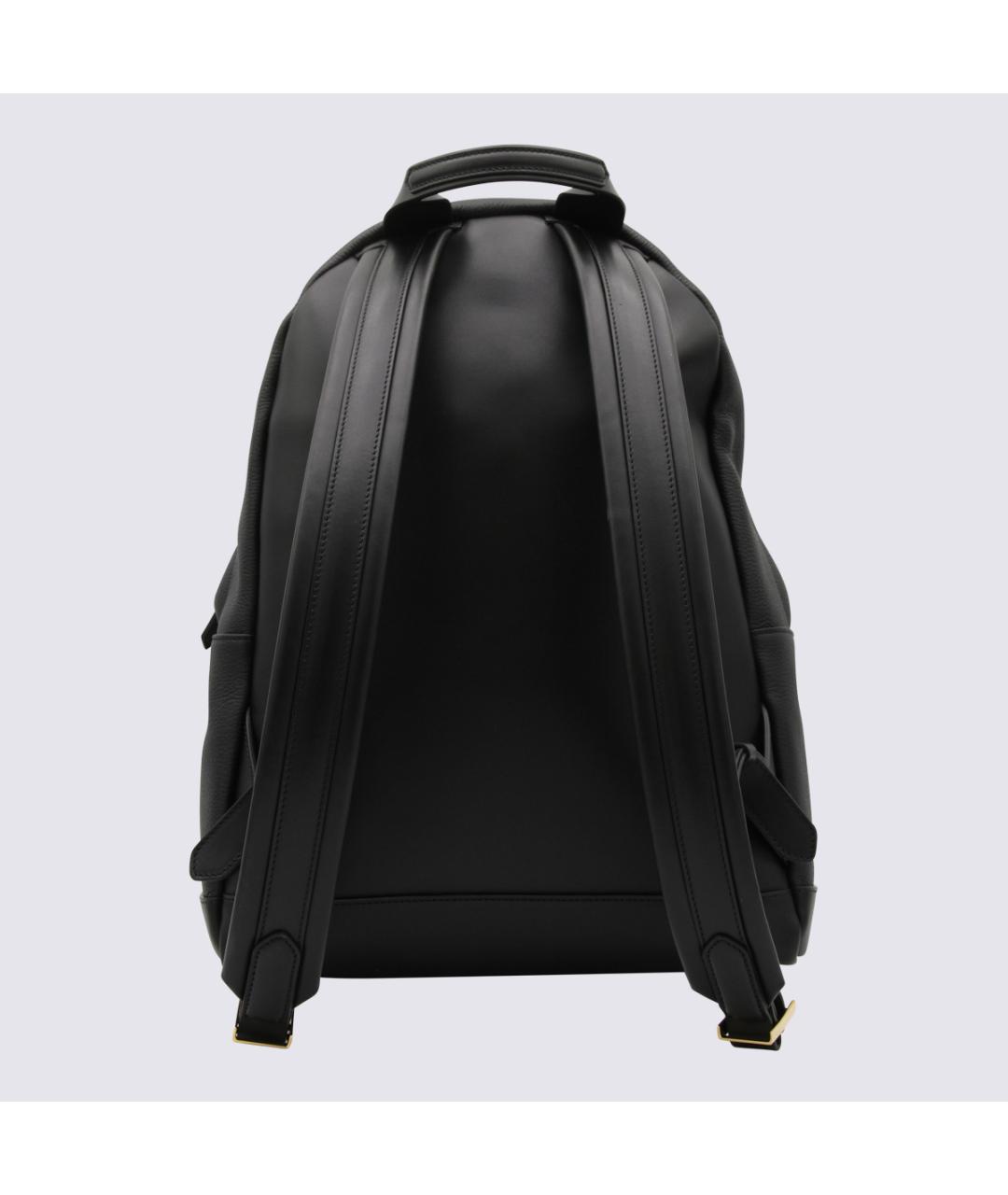 TOM FORD Черный кожаный рюкзак, фото 2