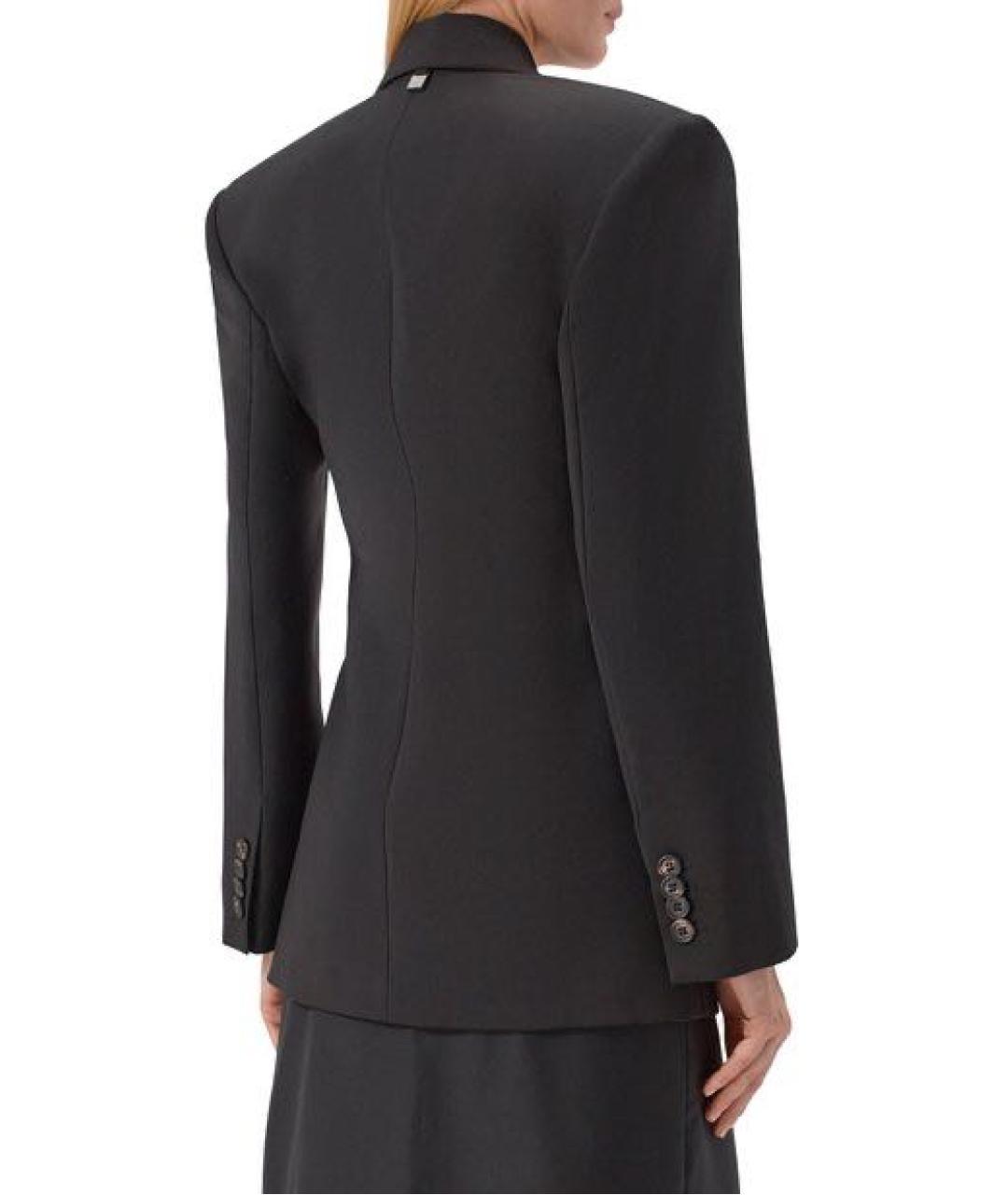 GIUSEPPE DI MORABITO Черный шерстяной жакет/пиджак, фото 3