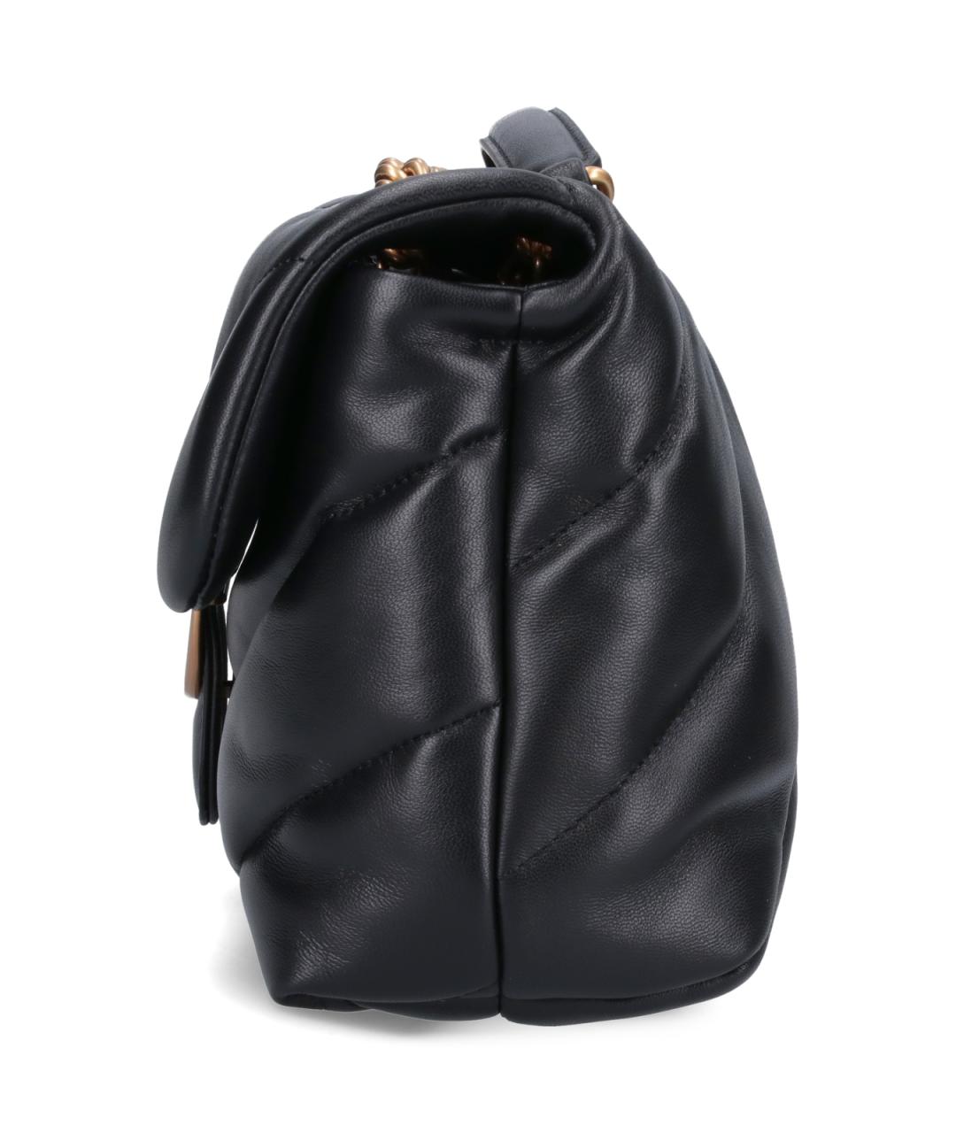 PINKO Черная кожаная сумка через плечо, фото 5