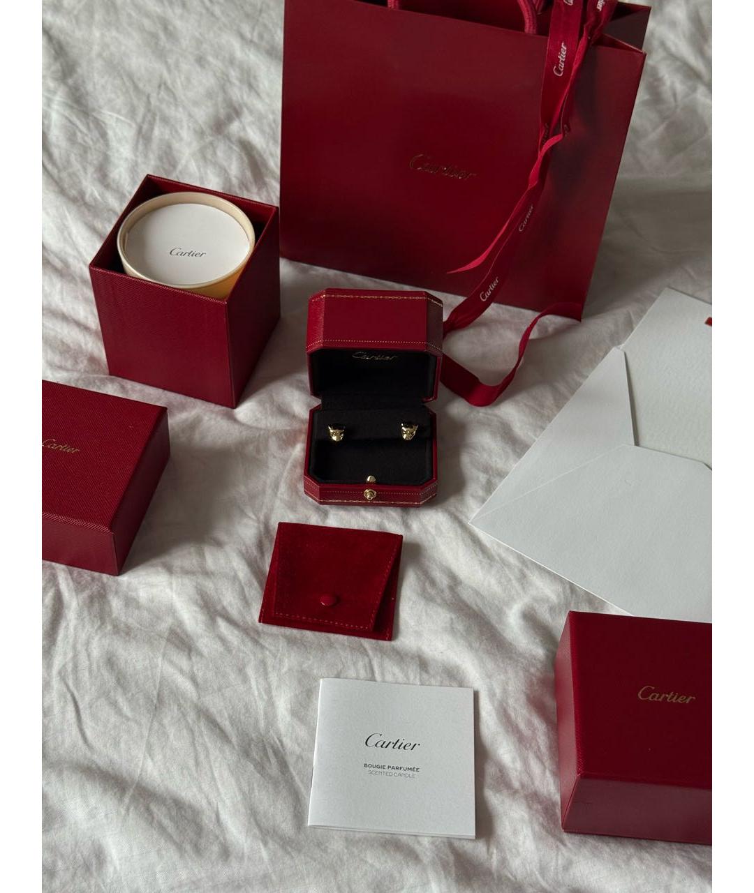 CARTIER Желтые серьги из желтого золота, фото 2