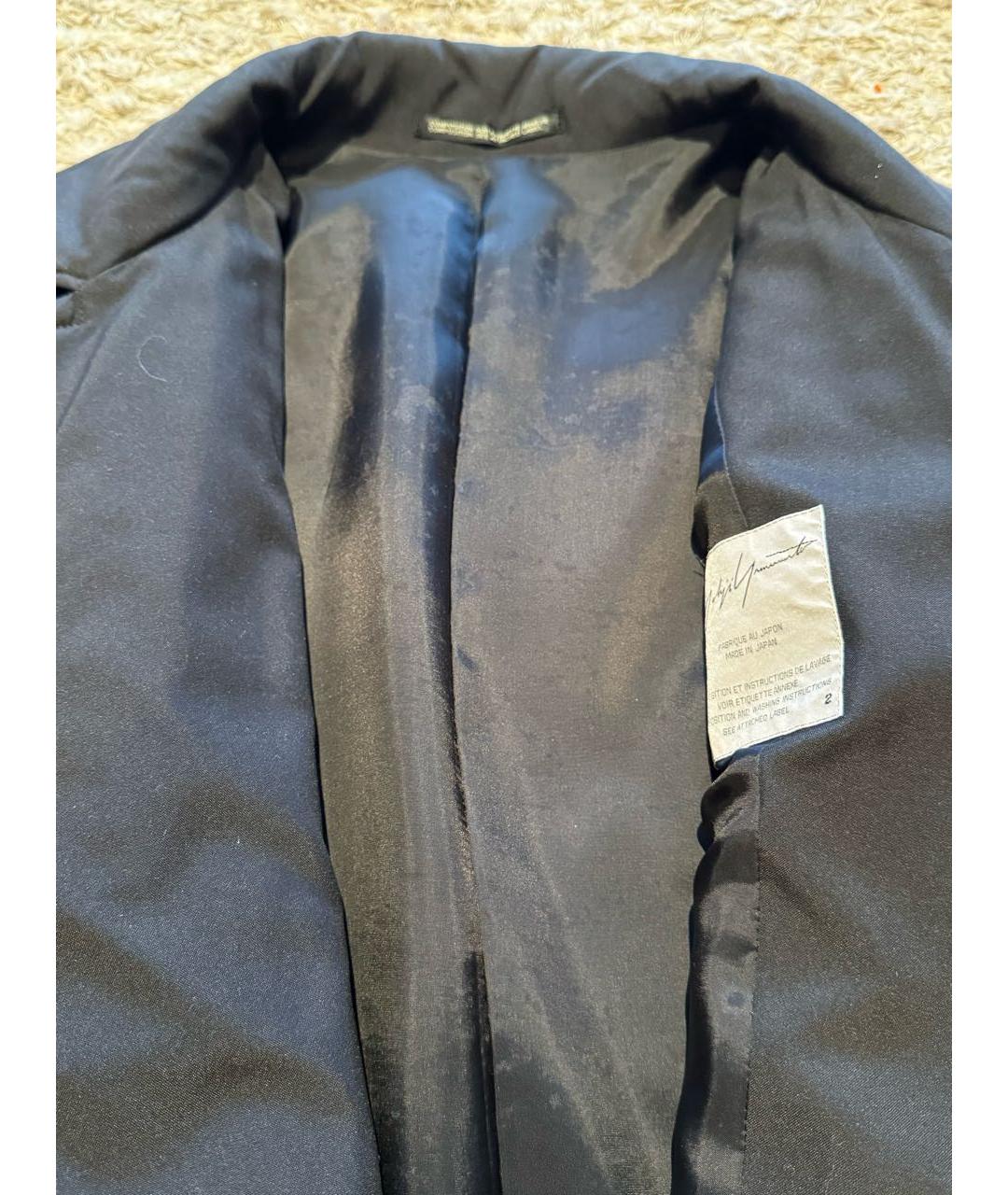 YOHJI YAMAMOTO Черная хлопковая куртка, фото 3