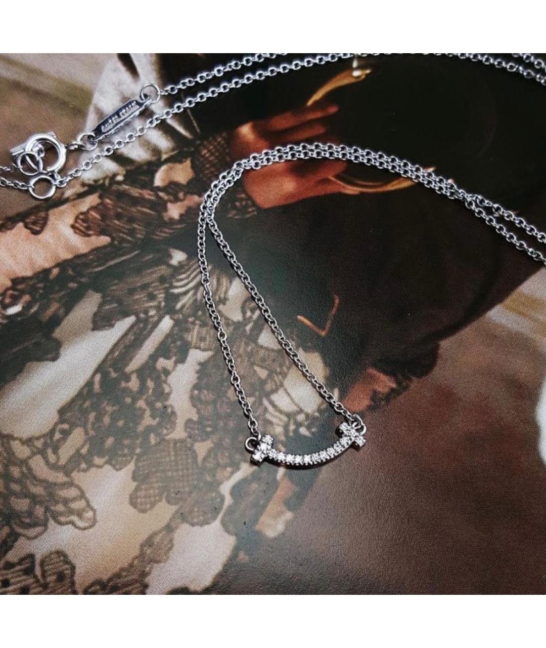 TIFFANY&CO Серебряное колье из белого золота, фото 5