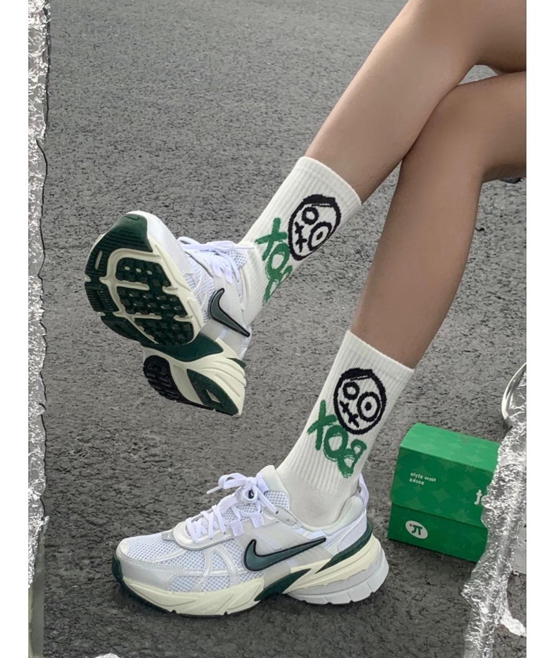 NIKE Белые текстильные кроссовки, фото 2