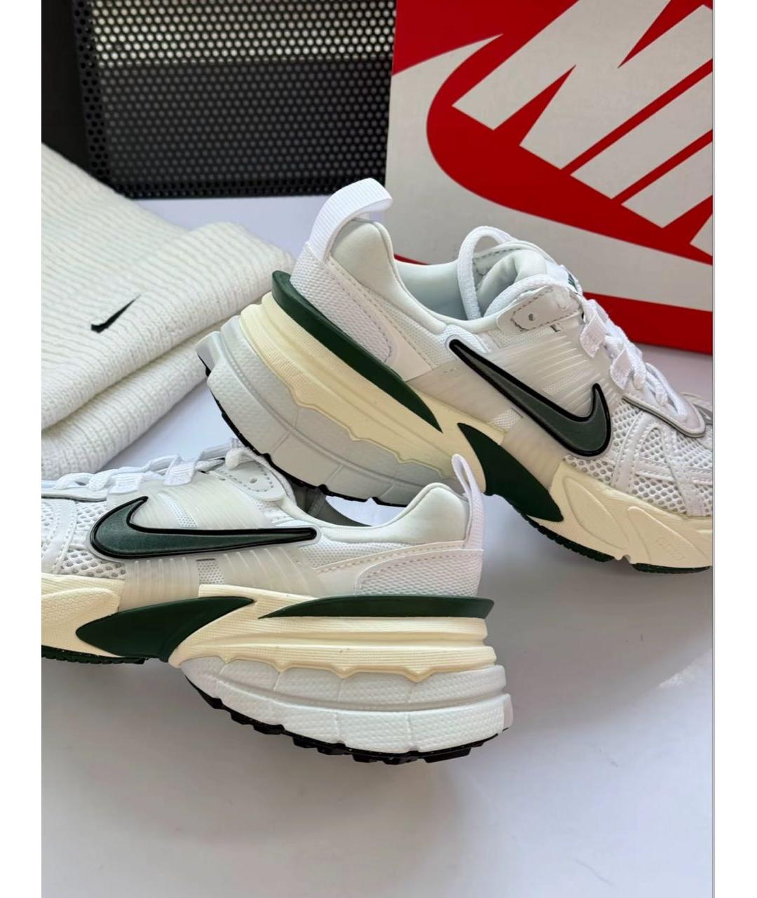 NIKE Белые текстильные кроссовки, фото 8