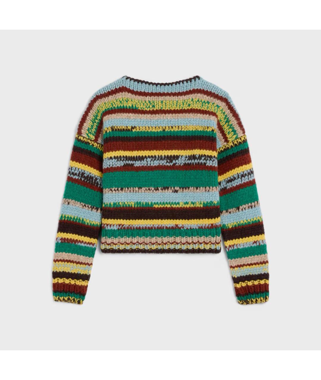 CELINE Мульти шерстяной джемпер / свитер, фото 2