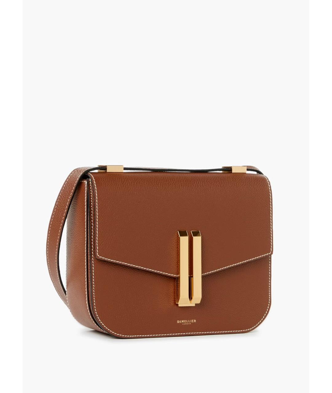 DEMELLIER Коричневая кожаная сумка через плечо, фото 2