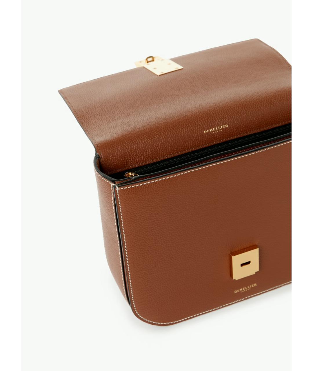 DEMELLIER Коричневая кожаная сумка через плечо, фото 3