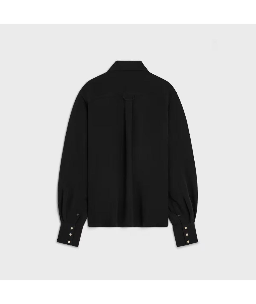 CELINE Черная вискозная рубашка, фото 2
