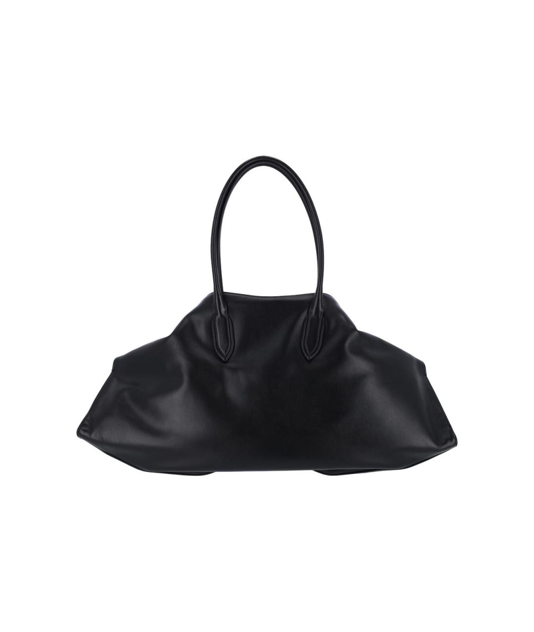 ALEXANDER MCQUEEN Черная кожаная сумка тоут, фото 3