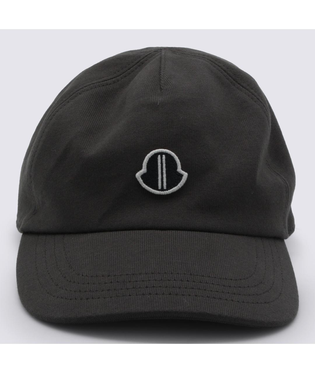 MONCLER Черная хлопковая кепка, фото 3