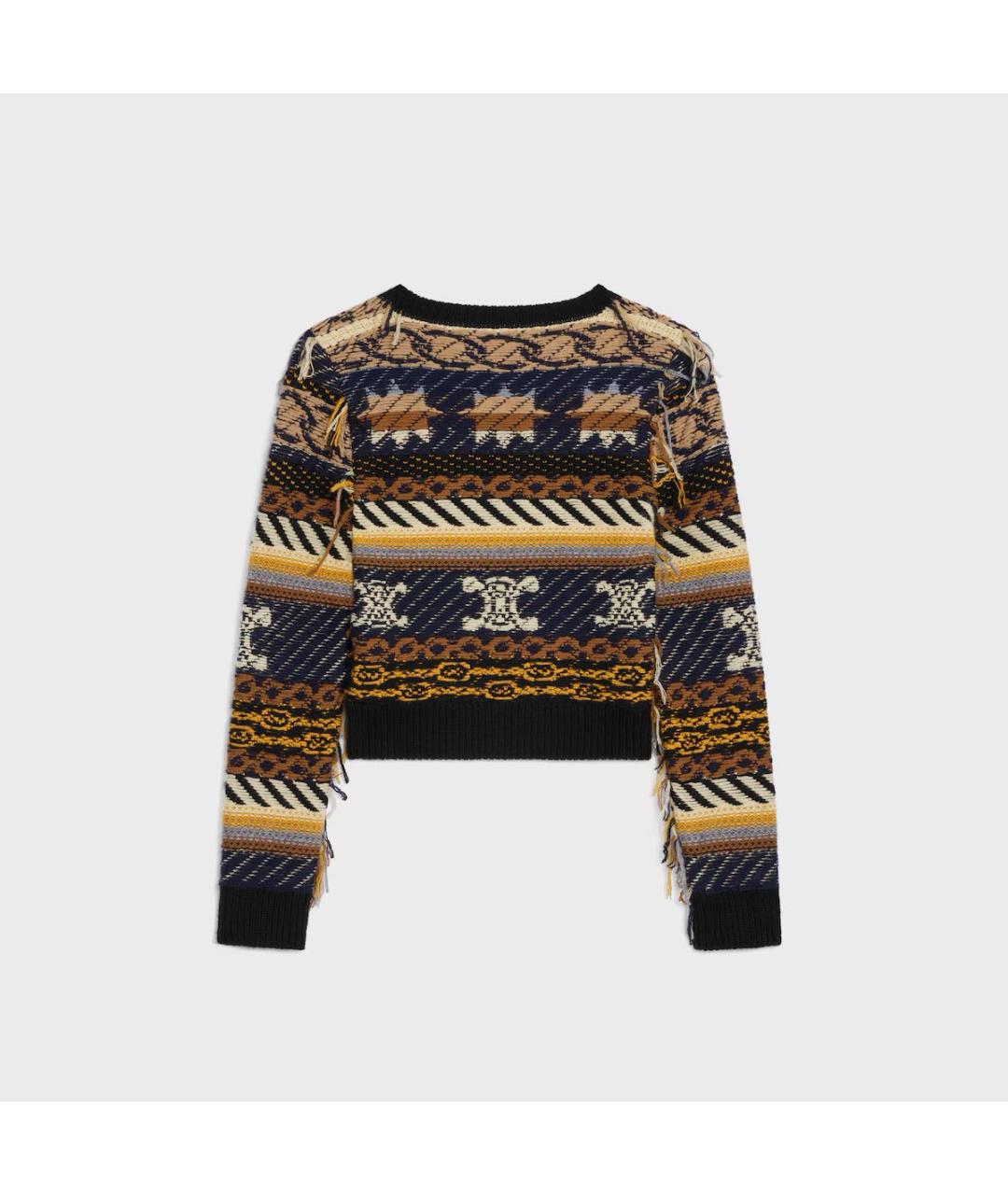 CELINE Коричневый кашемировый джемпер / свитер, фото 2