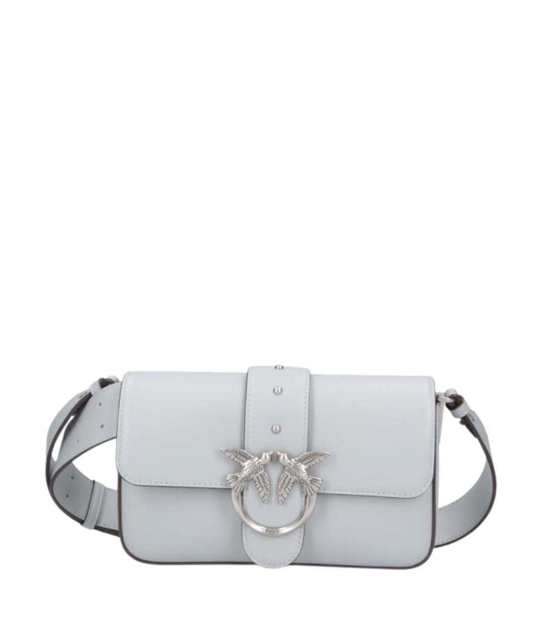 PINKO Серая кожаная сумка тоут, фото 1