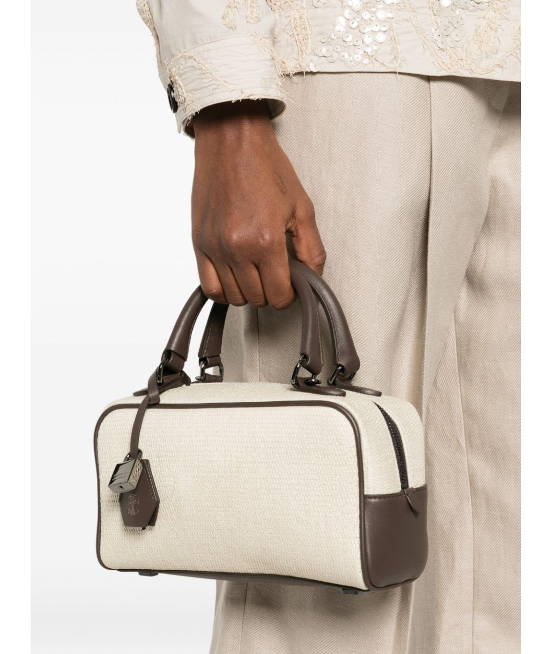 BRUNELLO CUCINELLI Бежевая сумка тоут, фото 5