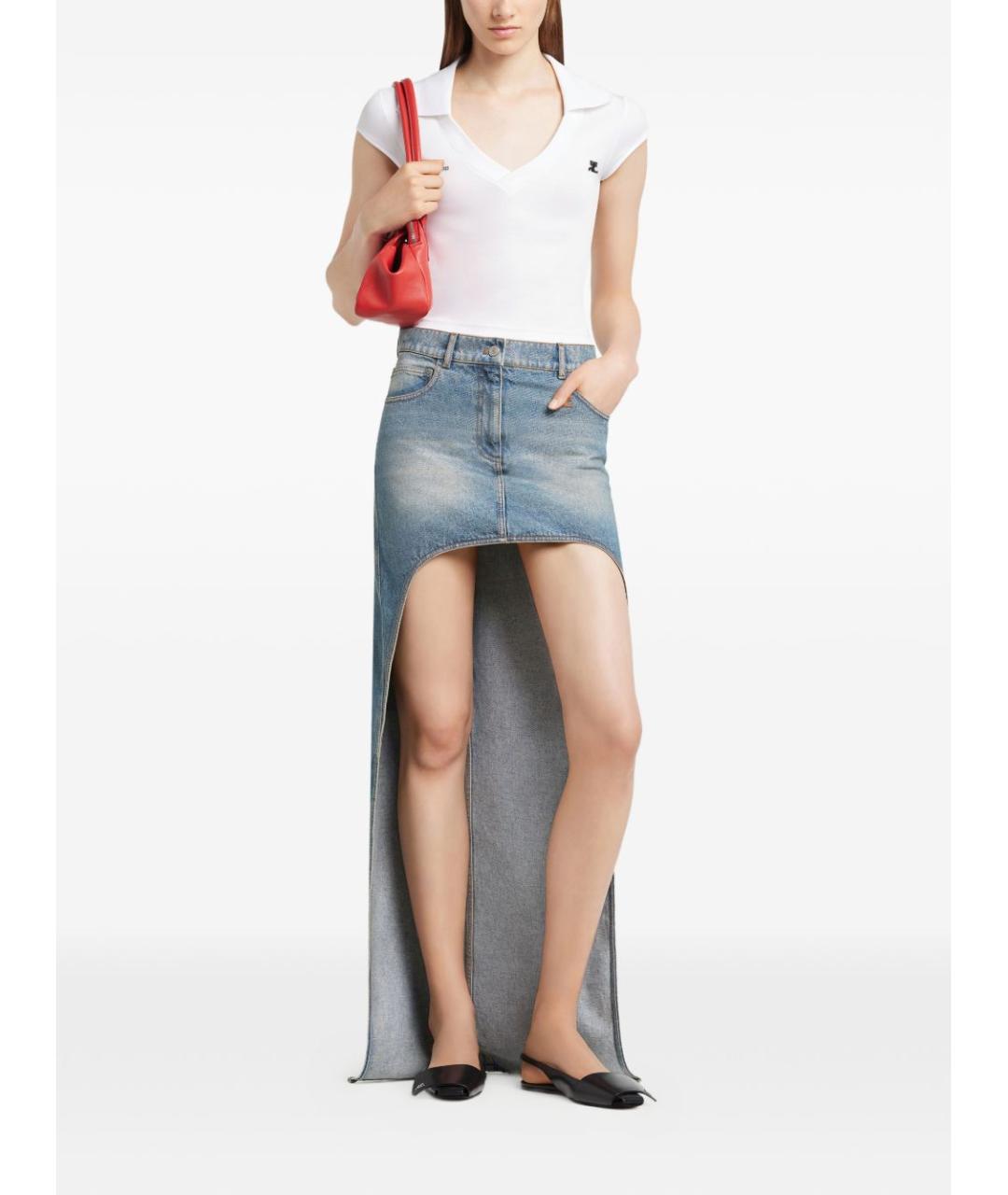 COURREGES Белая футболка, фото 2