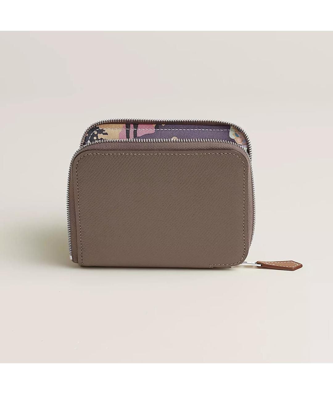 HERMES Коричневый кожаный кошелек, фото 2