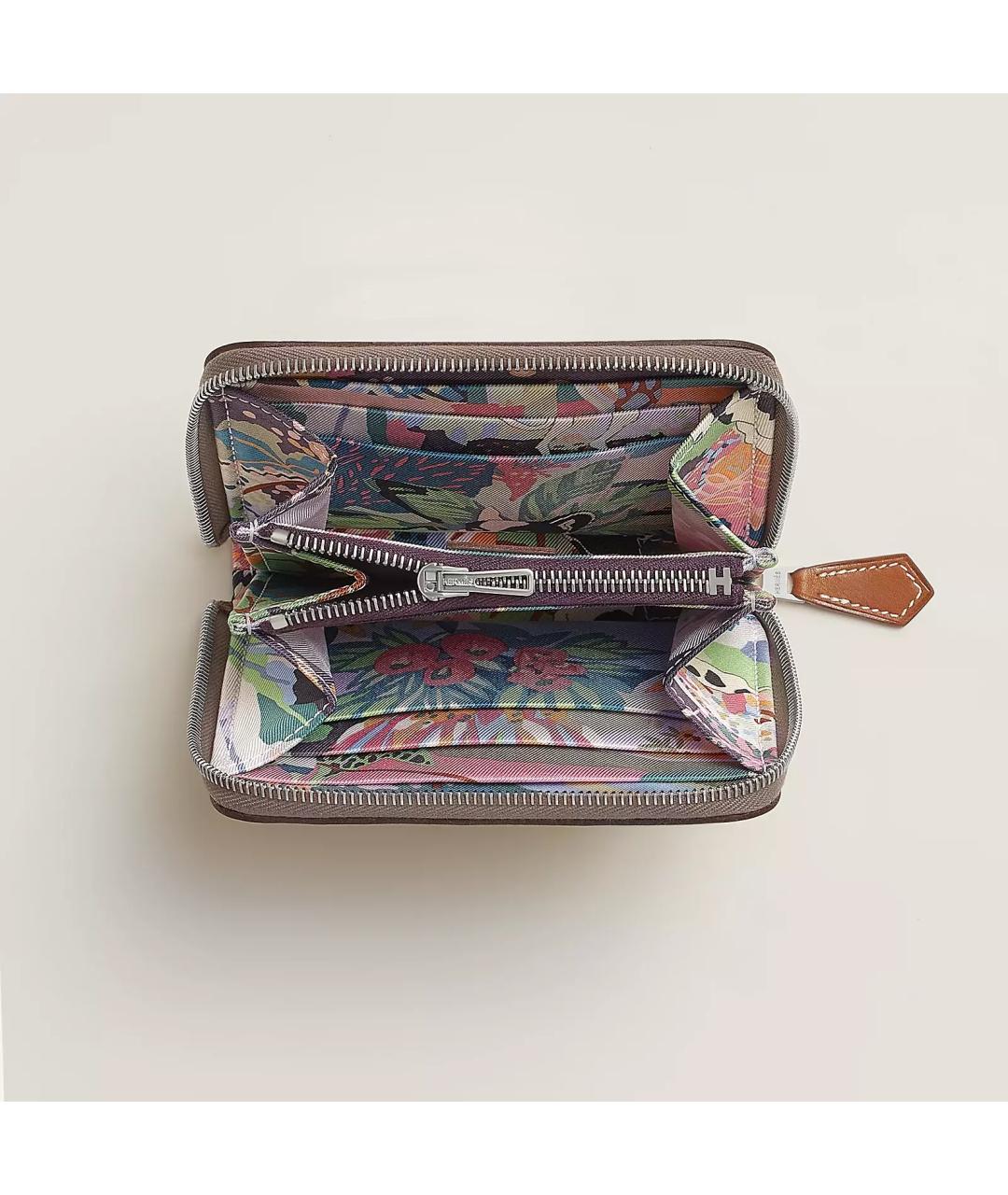 HERMES Коричневый кожаный кошелек, фото 3