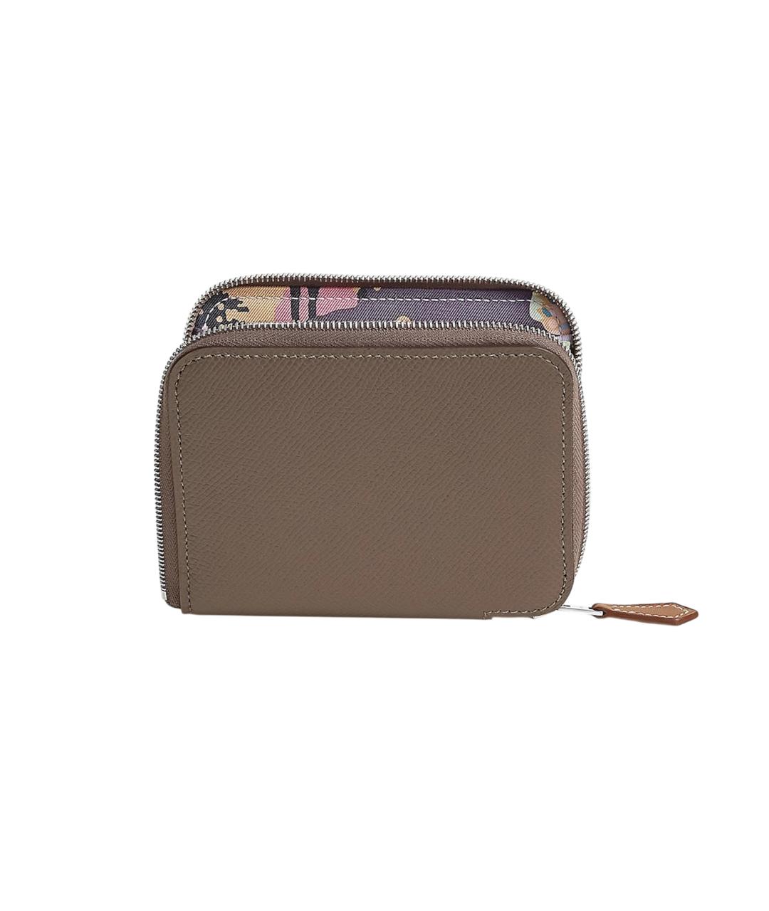 HERMES Коричневый кожаный кошелек, фото 1