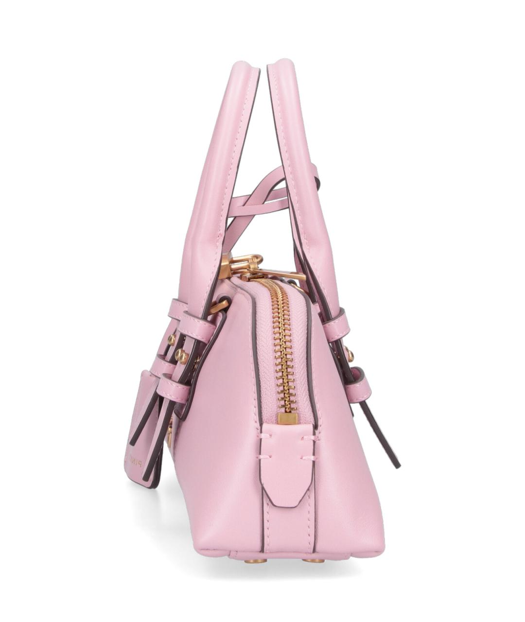 PINKO Розовая кожаная сумка тоут, фото 5