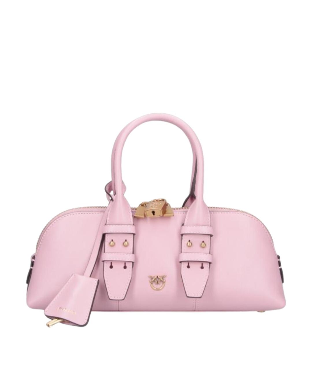 PINKO Розовая кожаная сумка тоут, фото 1