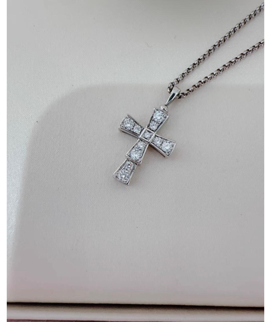 BVLGARI Серебряное колье из белого золота, фото 4