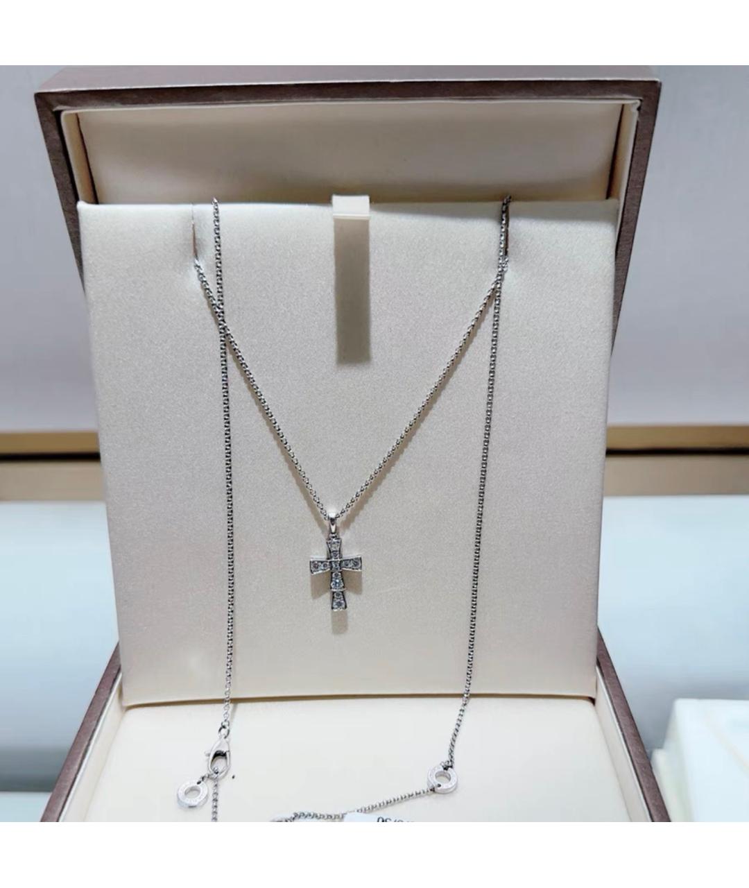 BVLGARI Серебряное колье из белого золота, фото 3