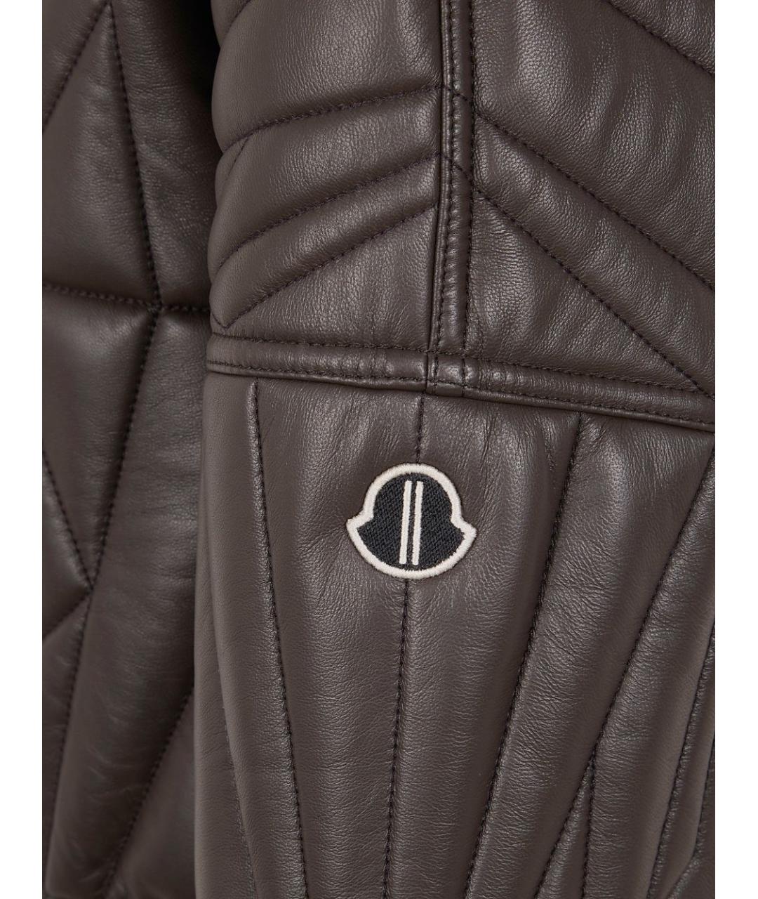 MONCLER Кожаная куртка, фото 3