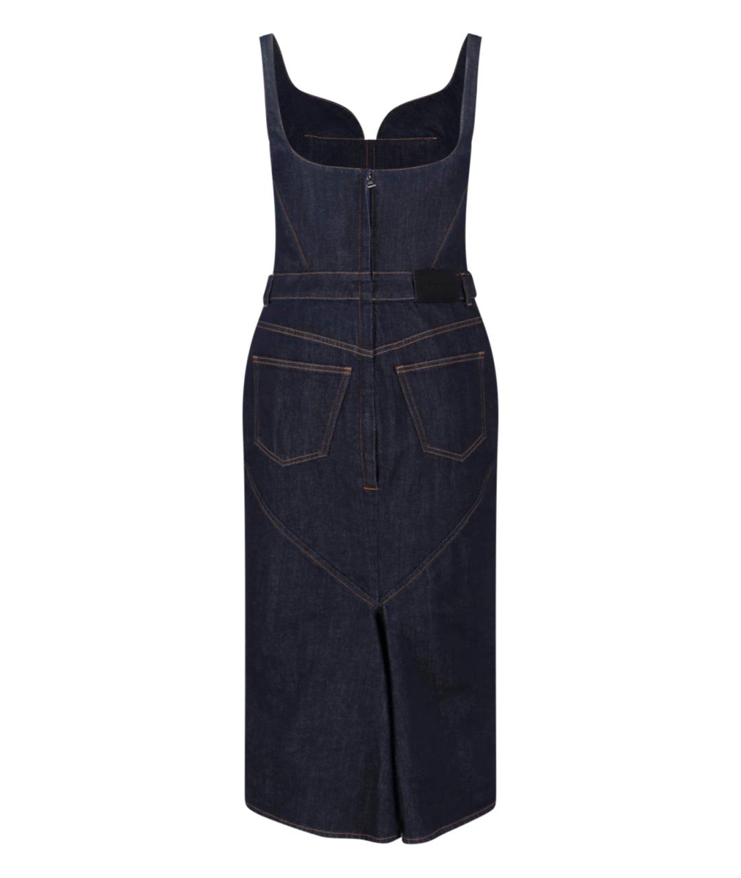 GIVENCHY Темно-синее хлопковое платье, фото 2