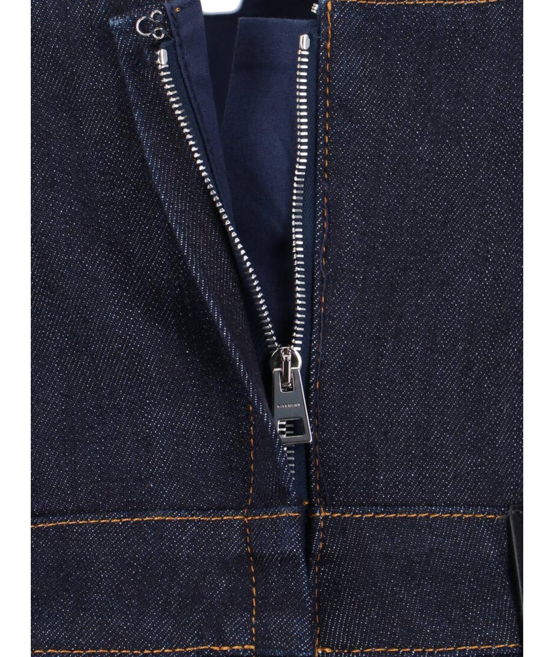 GIVENCHY Темно-синее хлопковое платье, фото 4