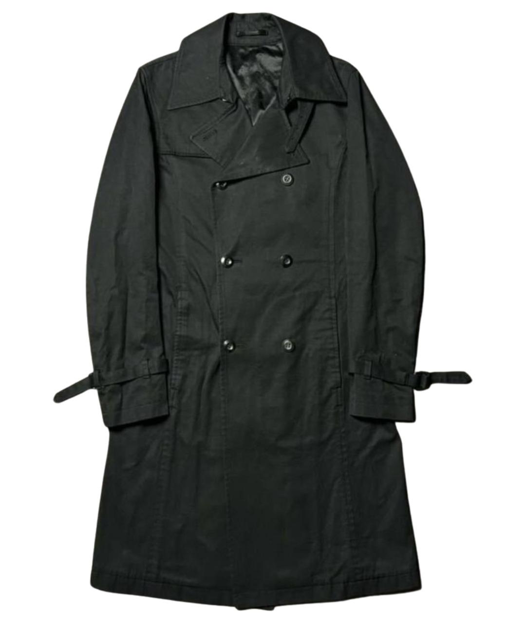 ATTACHMENT Черный хлопковый тренч / плащ, фото 1